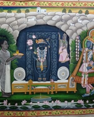 Mangal Swaroop Darshan - Pichwai painting - Rohil - 02
