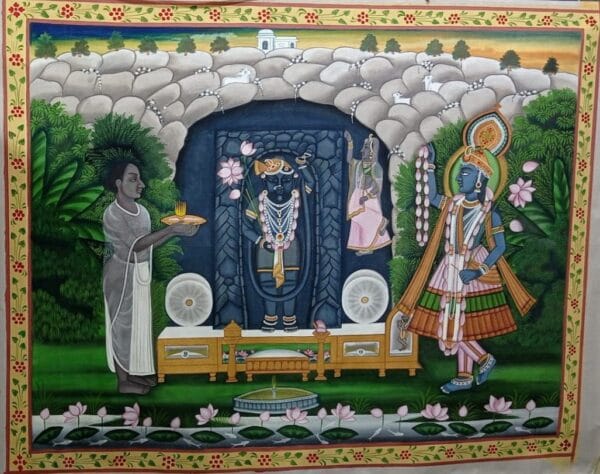 Mangal Swaroop Darshan - Pichwai painting - Rohil - 02