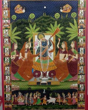 Sarat purnima leela - Pichwai painting - Rohil - 04