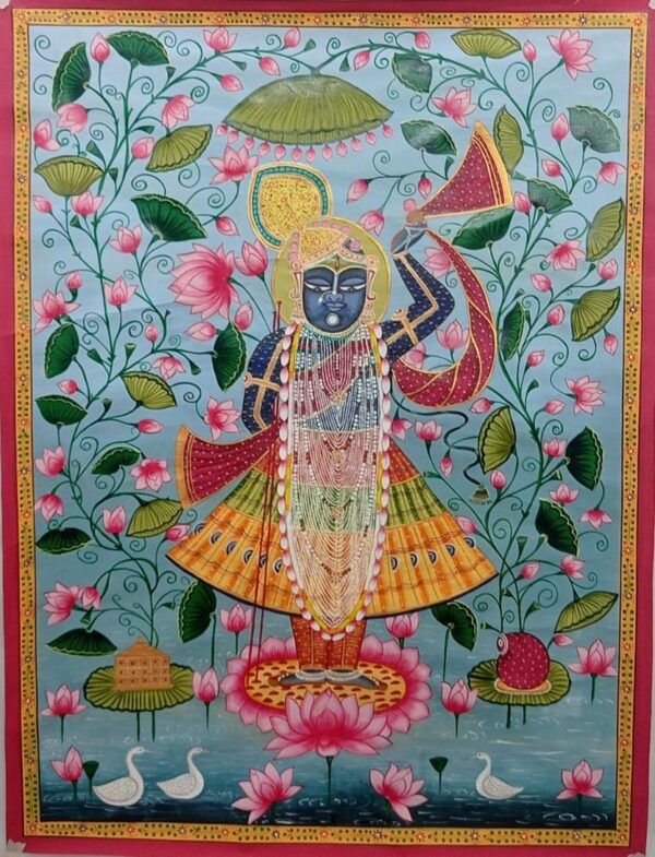 kamal talai - Pichwai painting - Rohil - 05