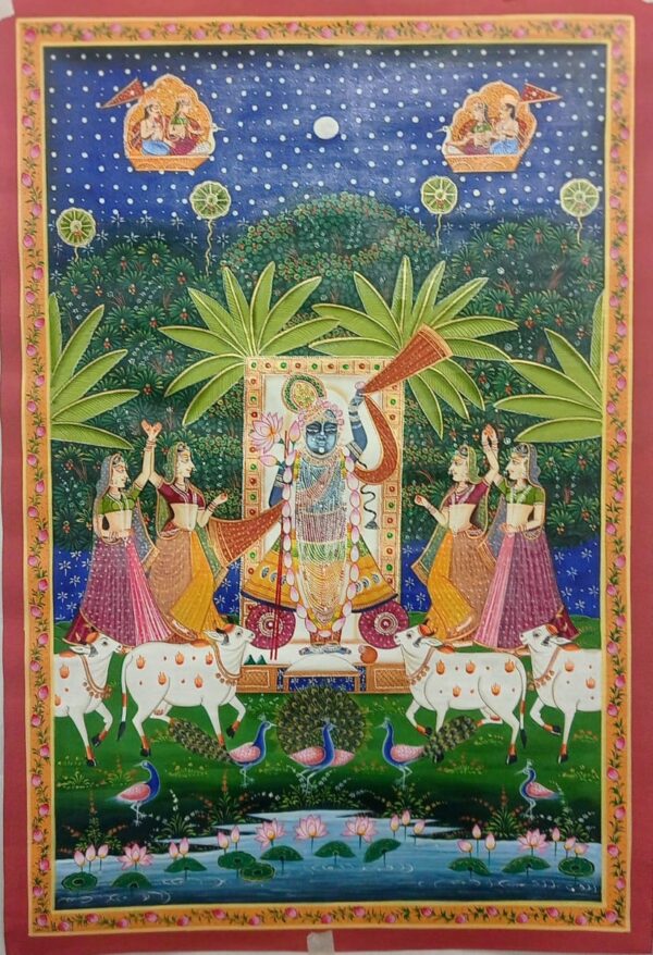 Sarat purnima darshan - Pichwai painting - Rohil - 11
