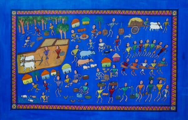 Village Life in Bastar - Bastar Art - Latika Vaishnav - 05