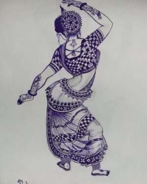Odissi dancer - Indian Art - Raju - 03