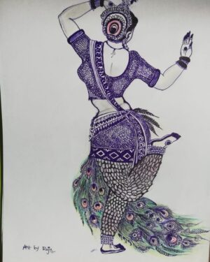 Odissi Dancer - Indian Art - Raju - 04