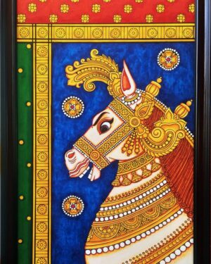 Vellai Kuthirai - Indian Art - Sathyanarayanan - 09