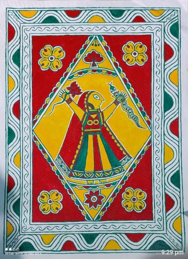 Manjusha Painting#5 - Size (15 inch x 11 inch) - International Indian ...