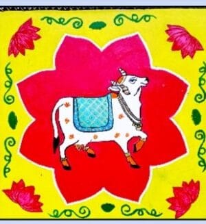 Pichwai Cow 2 - Pichwai painting - Reena Choudary - 07