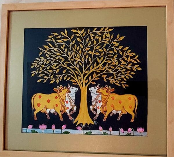 Golden Cows - Pichwai painting - Kanchan Nayyar - 05