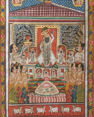 Shrinathji Annakut - Pichwai painting - Varta Shrimail - 02