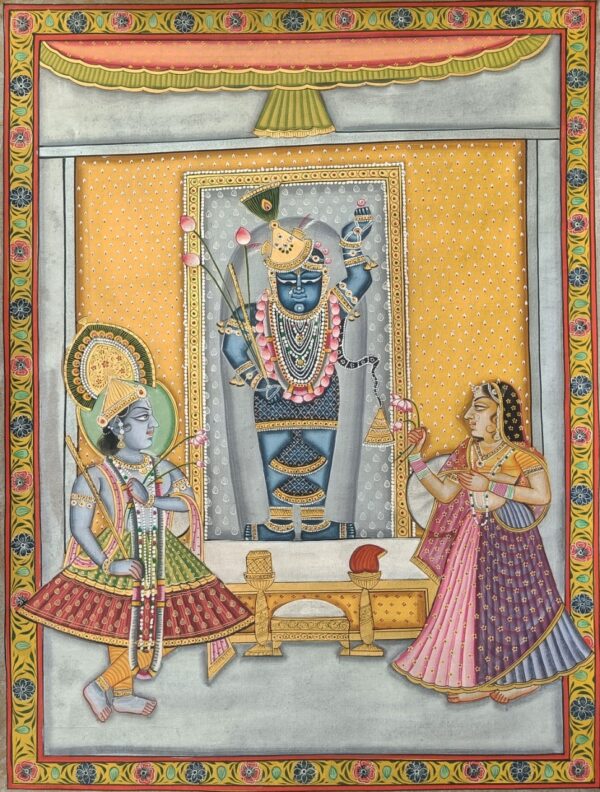 Shrinathji Shringar - Pichwai painting - Varta Shrimail - 14