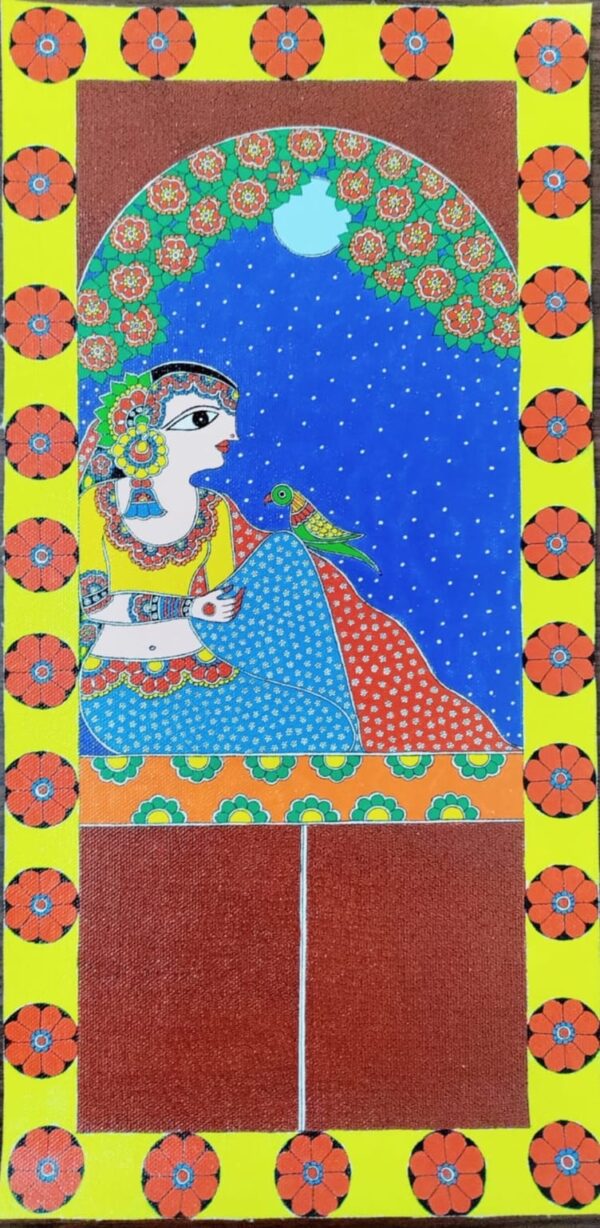 Radha - Madhubani painting - Renu Singh - 11