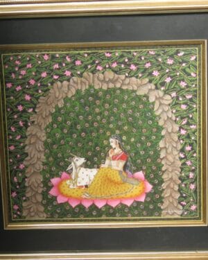 Radha - Rajasthani Miniature - Charu Singh - 02