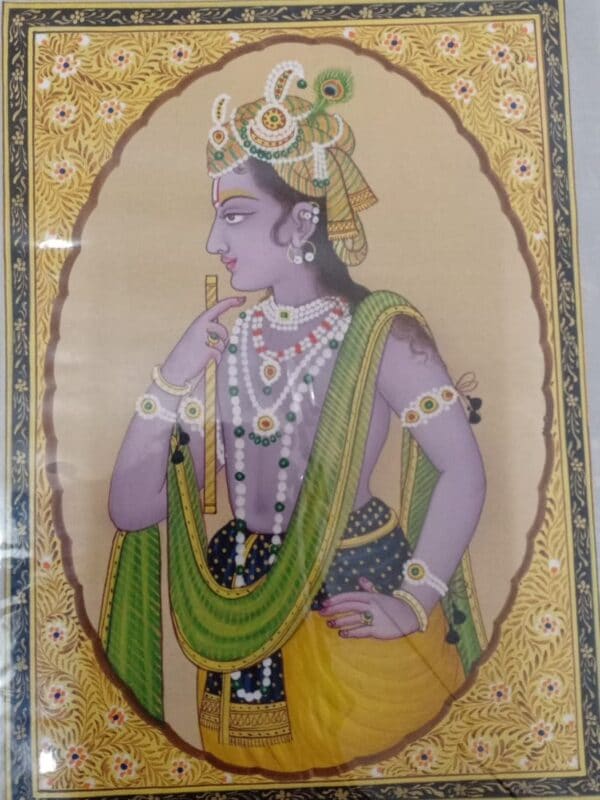 Krishna - Rajasthani Miniature - Charu Singh - 10