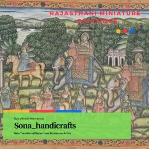 Rajasthani Miniature Painting Sona_handicrafts