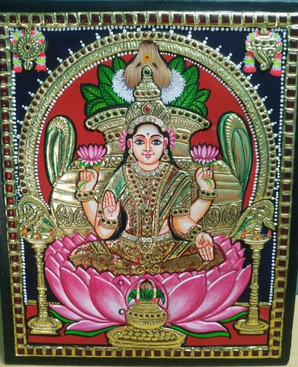 Kalasa Lakshmi - Tanjore painting - Vennila - 05