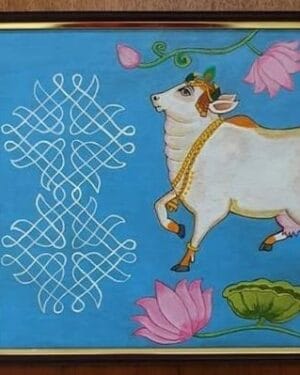 Cows of Vrindavan - Wall Hangings - Shanti - 16