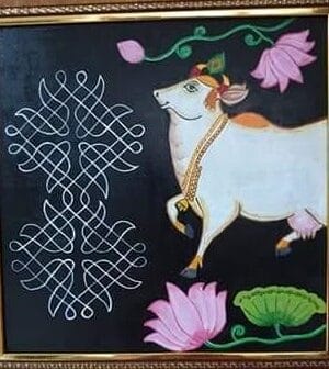 Cows of Vrindavan - Wall Hangings - Shanti - 20