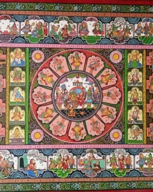International Indian Folk Art Gallery Ramayana Story – Pattachitra painting