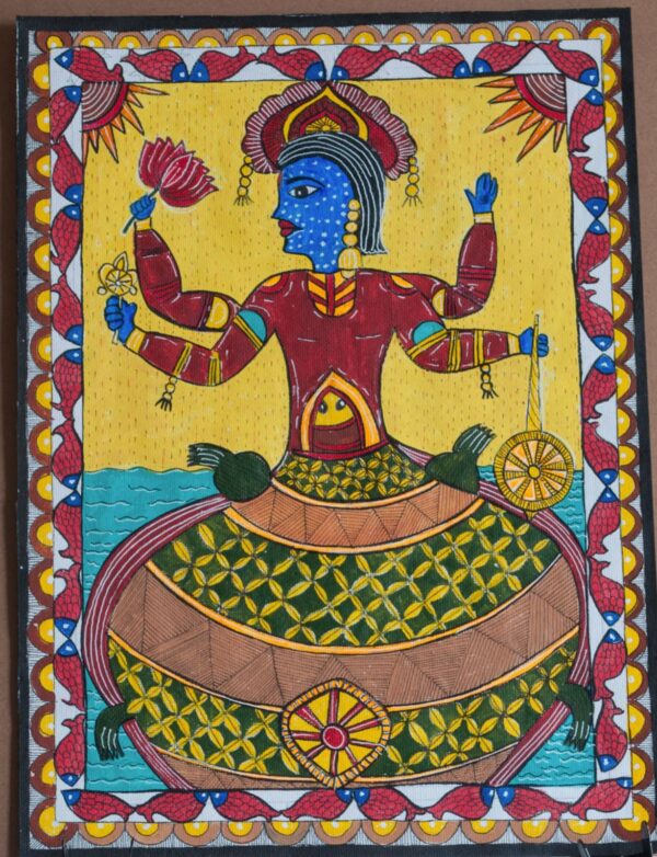 Kurm Avatar - Madhubani painting - Shikha Trivedi - 01