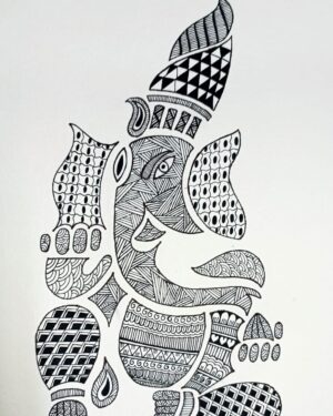 Creative Ganesha - Mandana Art - Priyam Jain - 03