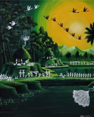 My Dream Village - Warli art - Krushna - 04