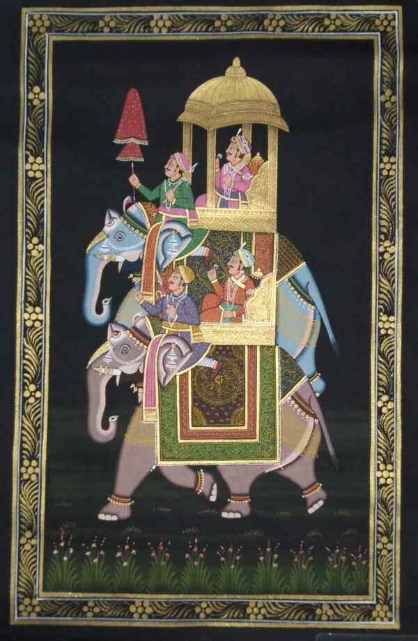Rajasthani Traditional Royal Ambawadi - rajasthani painting - Dharmendrayati - 127