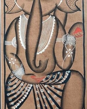 Kalighat painting - Momena Chitrakar - 04