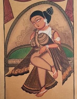Kalighat painting - Momena Chitrakar - 10
