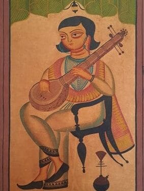 Kalighat painting - Momena Chitrakar - 16