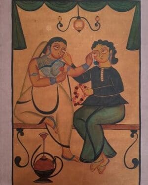 Kalighat painting - Momena Chitrakar - 18