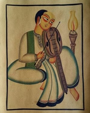Kalighat painting - Momena Chitrakar - 19