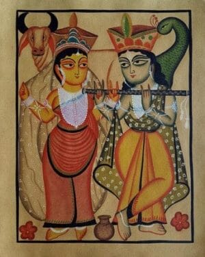 Kalighat painting - Momena Chitrakar - 24
