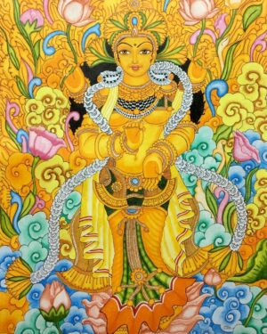 Goddess Laxmi - Kerala Mural - Mini Rastogi - 01