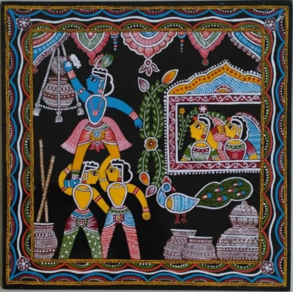 Krishna Lila Tikuli Art Soni Kumari 02