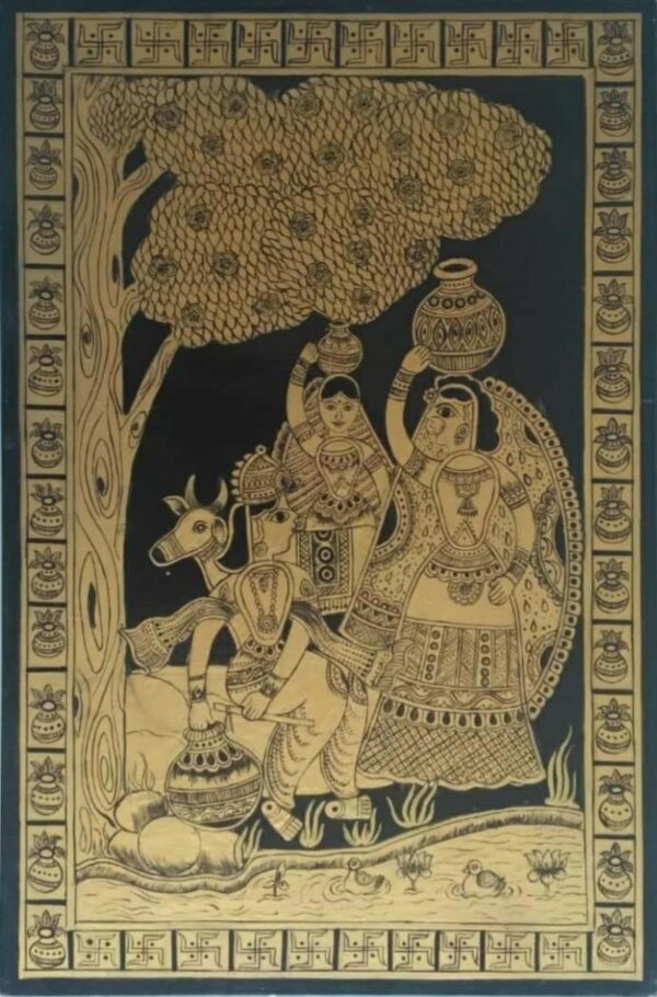 Krishna Radha Tikuli Painting Soni Kumari 05