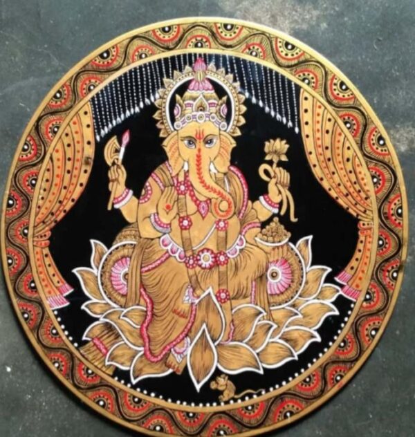 Lord Ganesha Tikuli Art Simpi Kumari 03