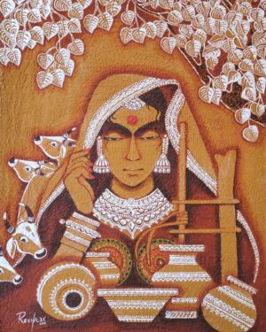 Mandana Painting - Rekha Agrawal - 02