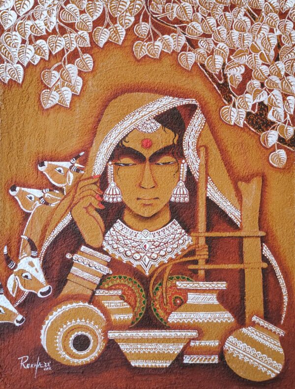 Mandana Painting - Rekha Agrawal - 02