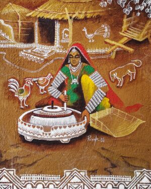 Trraditional Indian Culture - Mandana Painting - Rekha Agrawal - 04