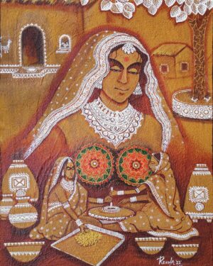 Indian Traditional Culture - Mandana Painting - Rekha Agrawal - 06