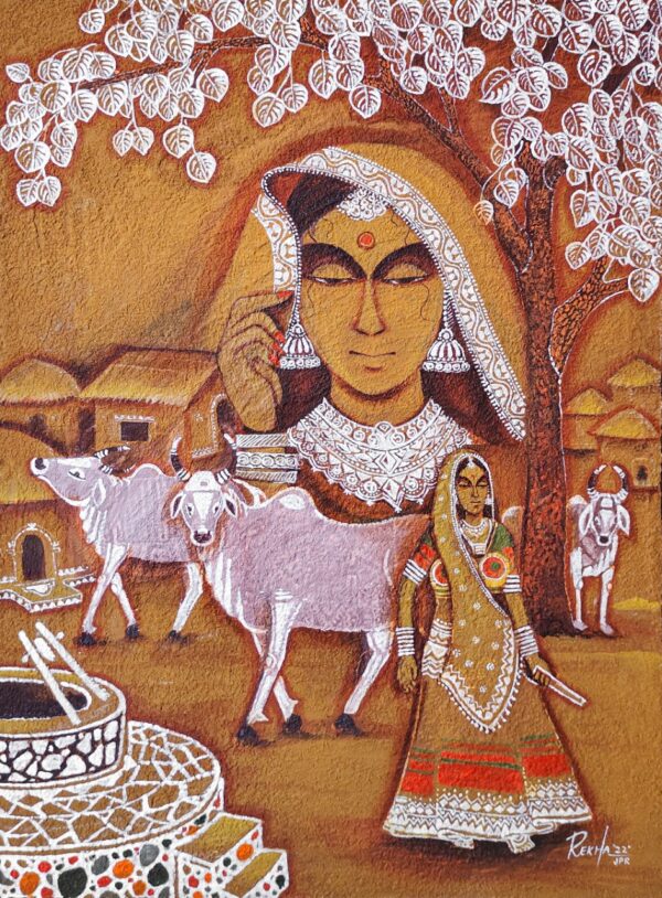 Indian Traditional Culture - Mandana Painting - Rekha Agrawal - 07