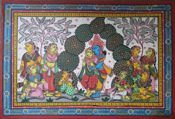 Radha Krishna - Pattachitra paintings - Susant Maharana - 18