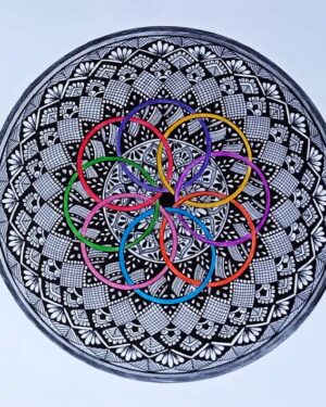 Colourful Circles Mandala painting - Snehlata - 21