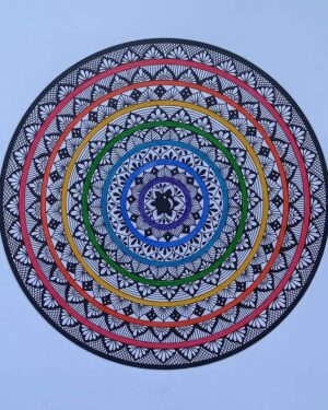 Rainbow Colour Mandala painting - Snehlata - 27