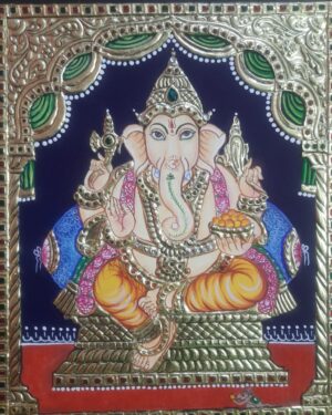 Ganesha Tanjore Painting Mahdu Gupta 04