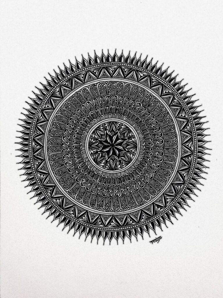 PATTERN MANDALA#26-MANDALA ART-(27.5x21cms-A4 paper) - International ...