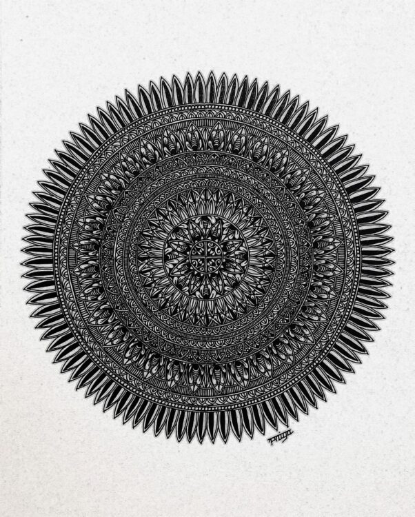 PATTERN MANDALA#31-MANDALA ART(27.5x21cms-A4 paper) - International ...