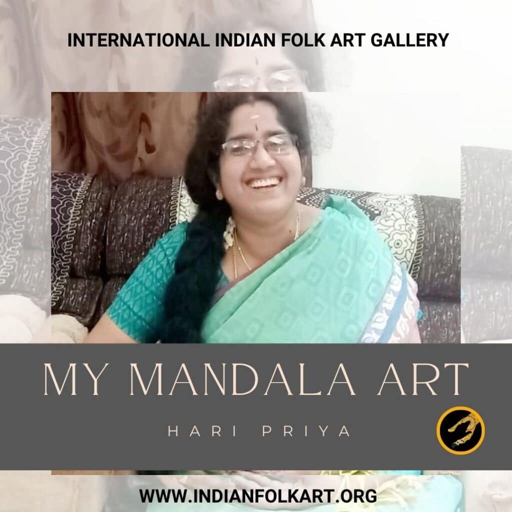 Mandala Art Therapy - Hari Priya, International Indian Folk Art Gallery