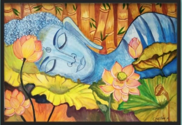 Sleeping Buddha - Indian Art - Manjula - 01