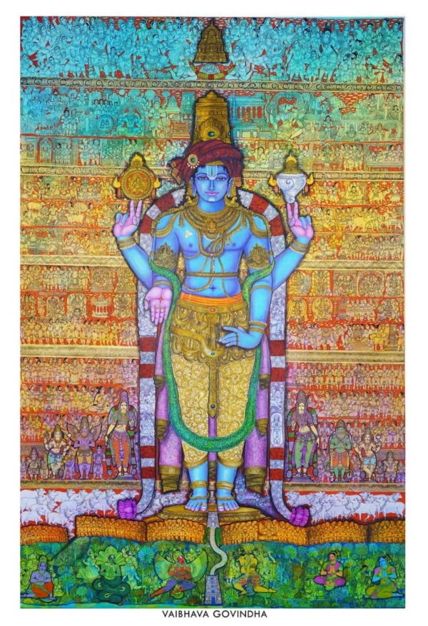 Vaibhava Govinda - Kalamkari painting - Dhanu Andluri - 01